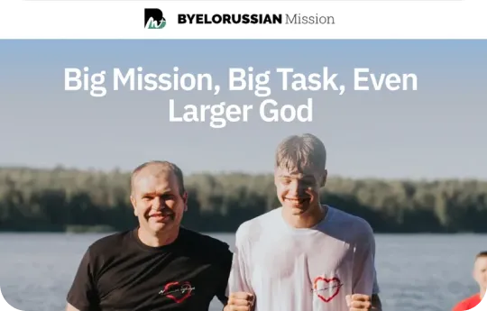 big mission, big task, even larger god